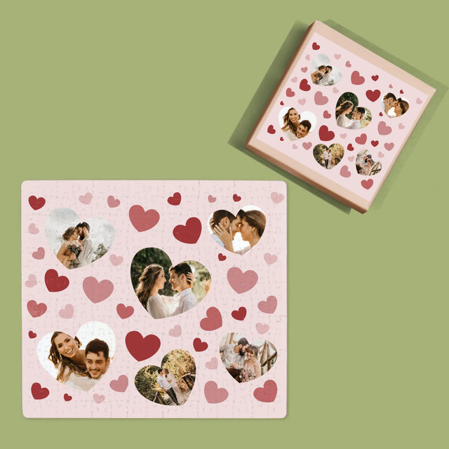 Colaj De Fotografii: Inime Fotofrafii - Puzzle