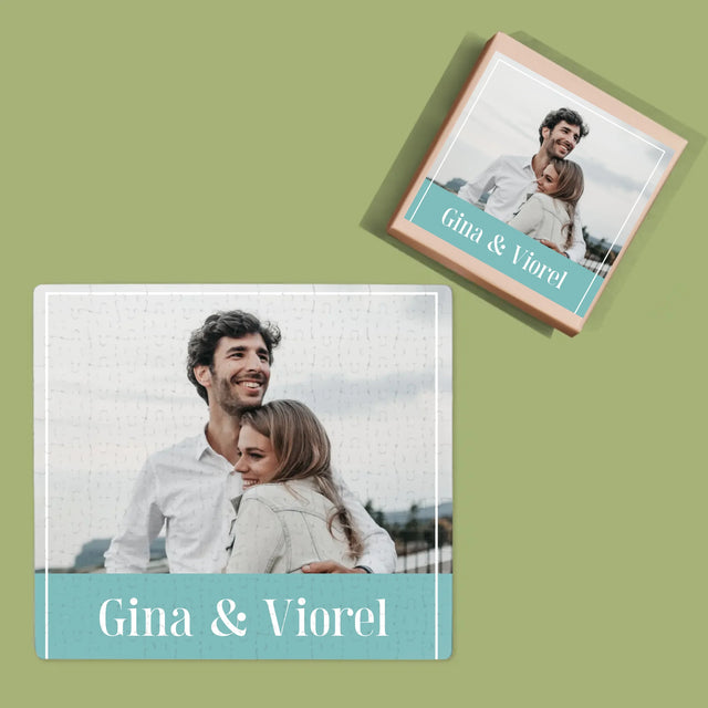 Colaj De Fotografii: Cuplu Nume - Puzzle