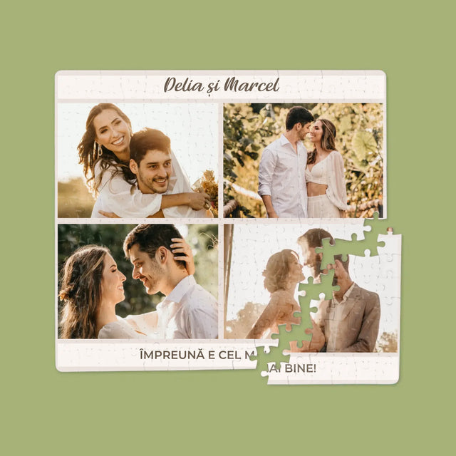Colaj De Fotografii: Împreună E Cel Mai Bine, Colaj Din Fotografii - Puzzle