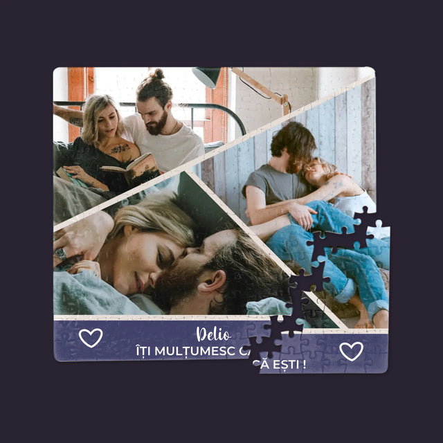 Colaj De Fotografii: Mulțumesc Că Ești - Puzzle