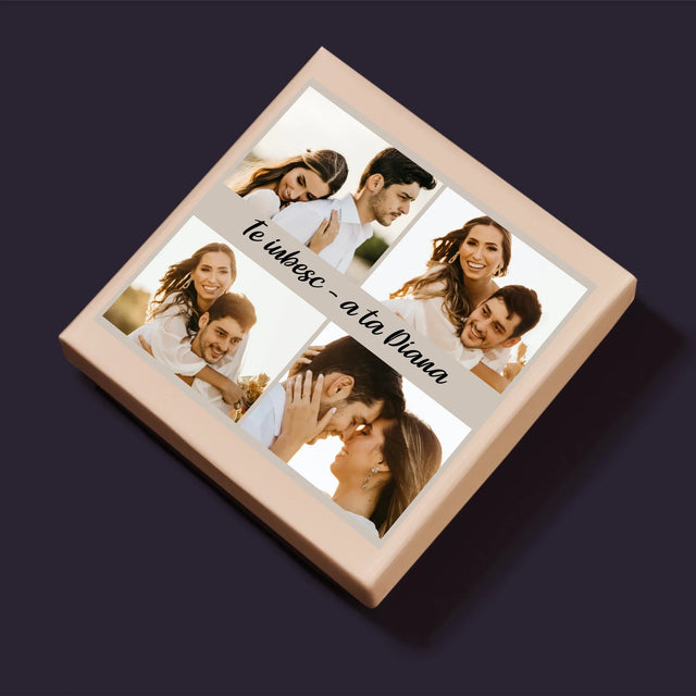 Colaj De Fotografii: 4 Fotografii Cu Inscripție - Puzzle