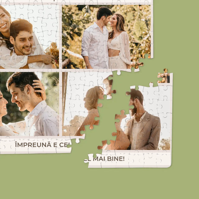 Colaj De Fotografii: Împreună E Cel Mai Bine, Colaj Din Fotografii - Puzzle