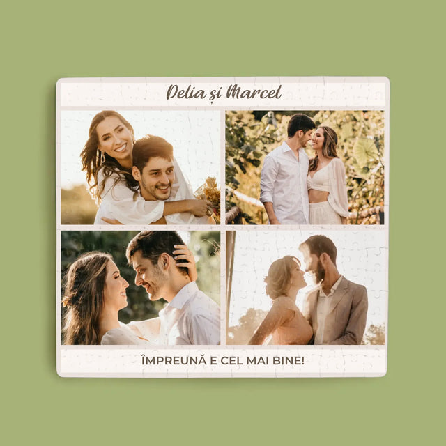 Colaj De Fotografii: Împreună E Cel Mai Bine, Colaj Din Fotografii - Puzzle