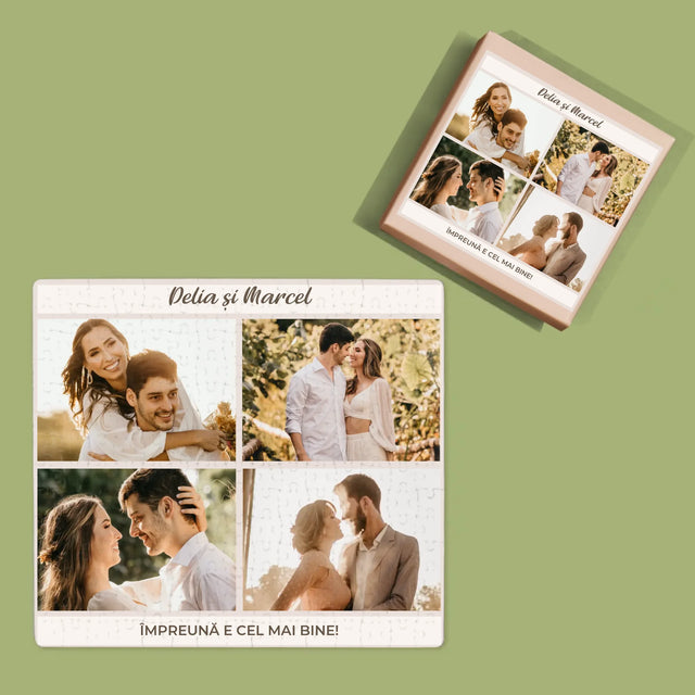 Colaj De Fotografii: Împreună E Cel Mai Bine, Colaj Din Fotografii - Puzzle