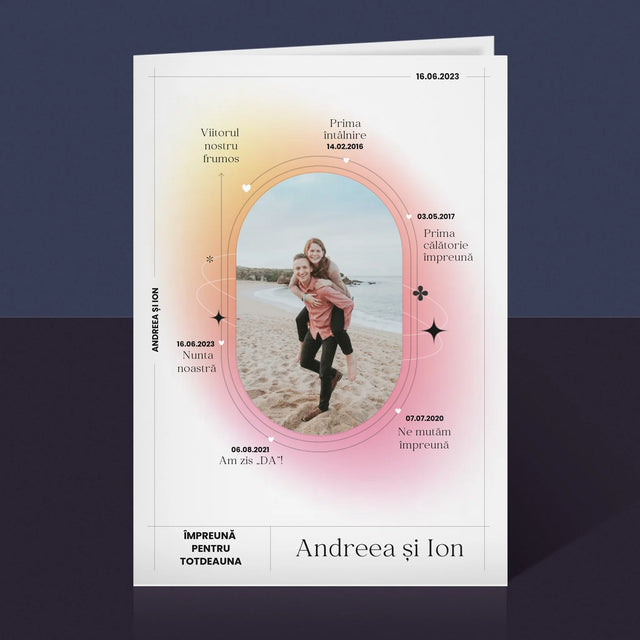 Istoria Noastră: Împreună Pentru Totdeauna - Card Cu Felicitări