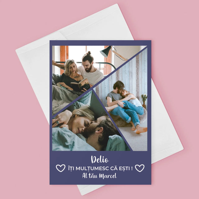 Colaj De Fotografii: Mulțumesc Că Ești - Card Cu Felicitări