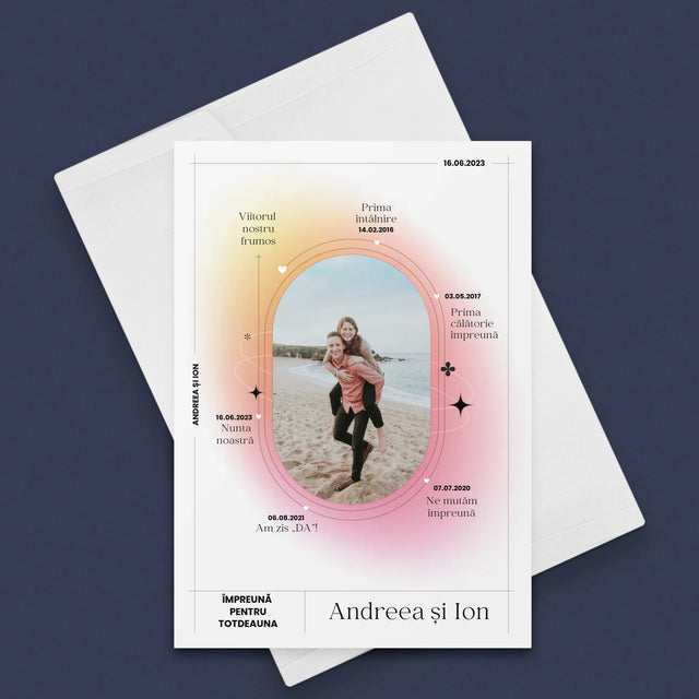 Istoria Noastră: Împreună Pentru Totdeauna - Card Cu Felicitări