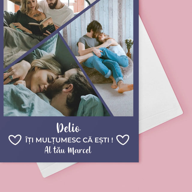 Colaj De Fotografii: Mulțumesc Că Ești - Card Cu Felicitări