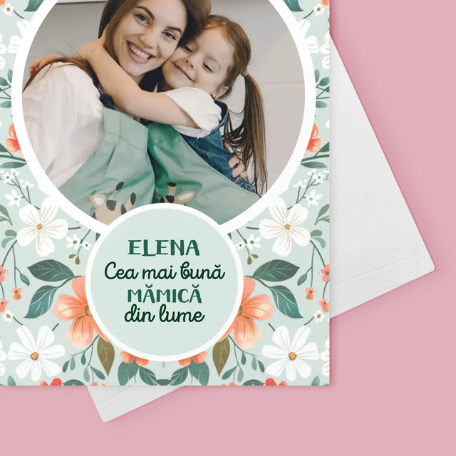 Fotografie Si Semnătură: Cea Mai Bună Mămică Flori - Card Cu Felicitări