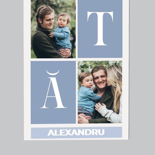 Colaj De Fotografii: Cel Mai Bun Tată - Magnet Pe Fregider