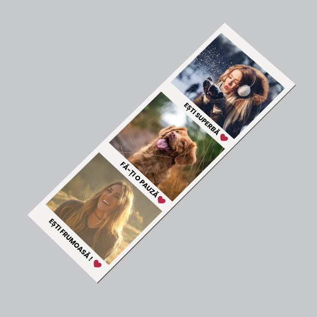 Fotografie Si Semnătură: Gânduri Pozitive - Magnet Pe Fregider