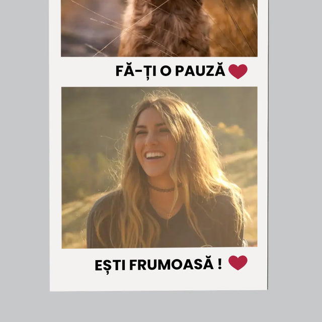 Fotografie Si Semnătură: Gânduri Pozitive - Magnet Pe Fregider