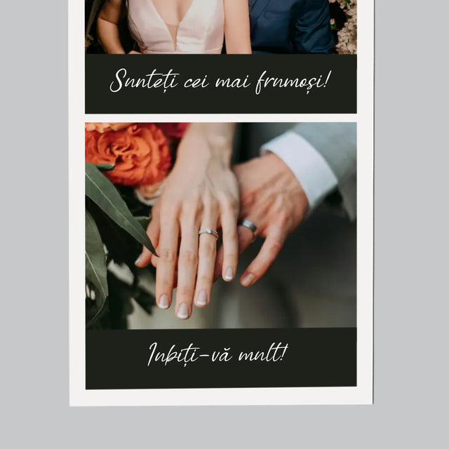 Fotografie Si Semnătură: Fotografie De Nuntă - Magnet Pe Fregider