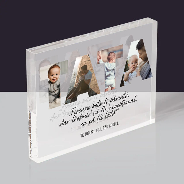 Cuvânt Din Fotografii: Tatăl Meu Excepțional - Bloc Acrilic