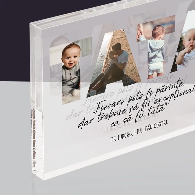 Cuvânt Din Fotografii: Tatăl Meu Excepțional - Bloc Acrilic
