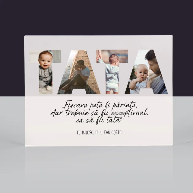 Cuvânt Din Fotografii: Tatăl Meu Excepțional - Bloc Acrilic