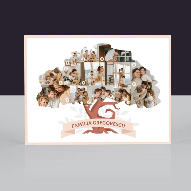 Formă Din Fotografii: Copac Familial Din Fotografii - Bloc Acrilic