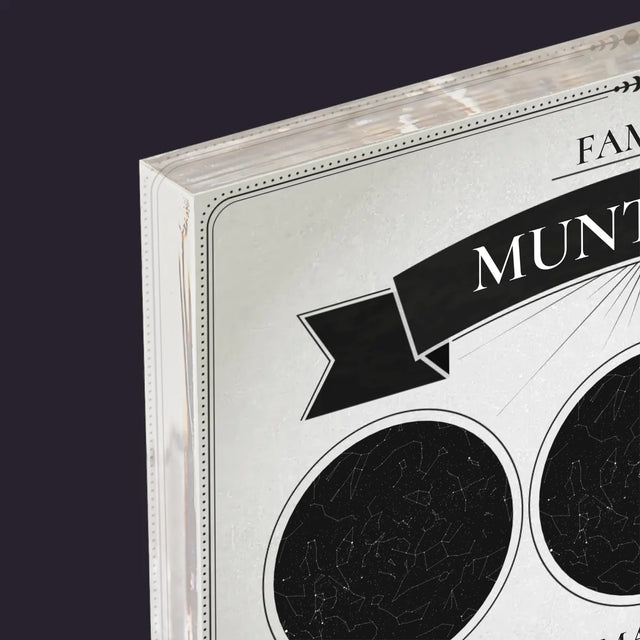 Harta Stelelor: Harta Stelelor: Familie - Bloc Acrilic