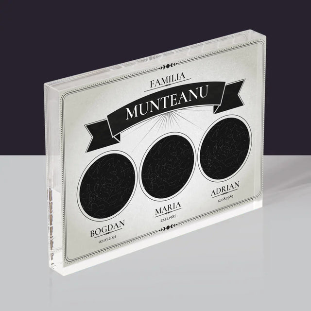 Harta Stelelor: Harta Stelelor: Familie - Bloc Acrilic