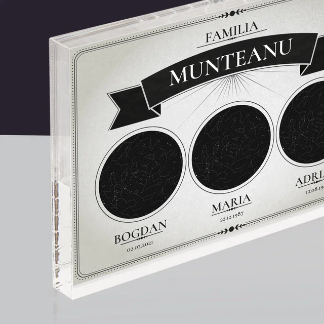 Harta Stelelor: Harta Stelelor: Familie - Bloc Acrilic