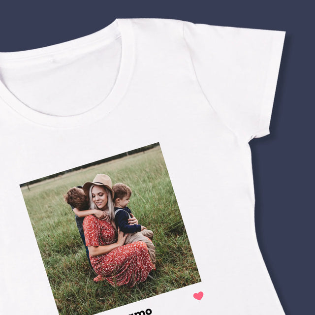 Fotografie Si Semnătură: Te Iubim Mamo - Tricou Pentru Femei