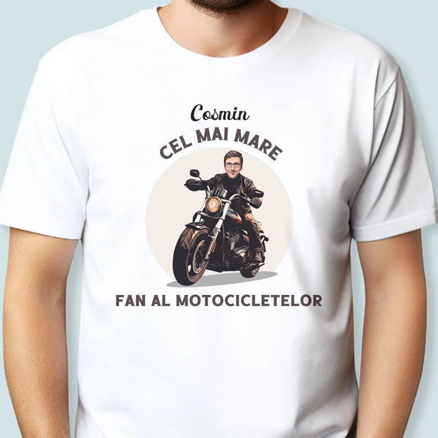 Personajul Tău: Fanul Motocicletelor - Tricou Pentru Bărbați