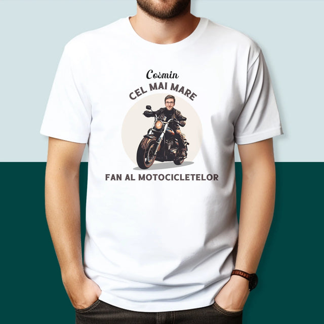 Personajul Tău: Fanul Motocicletelor - Tricou Pentru Bărbați