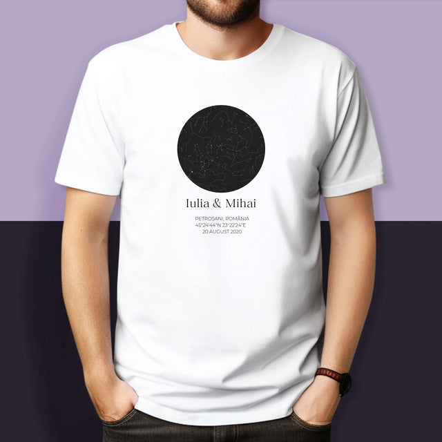 Harta Stelelor: Harta Stelelor: Pentru Îndrăgostiți - Tricouri Cuplu