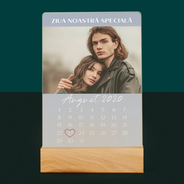 Fotografie Si Semnătură: Ziua Noastră Specială - Imprimare Pe Sticlă Acrilică (Verticală)