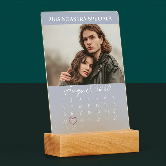 Fotografie Si Semnătură: Ziua Noastră Specială - Imprimare Pe Sticlă Acrilică (Verticală)