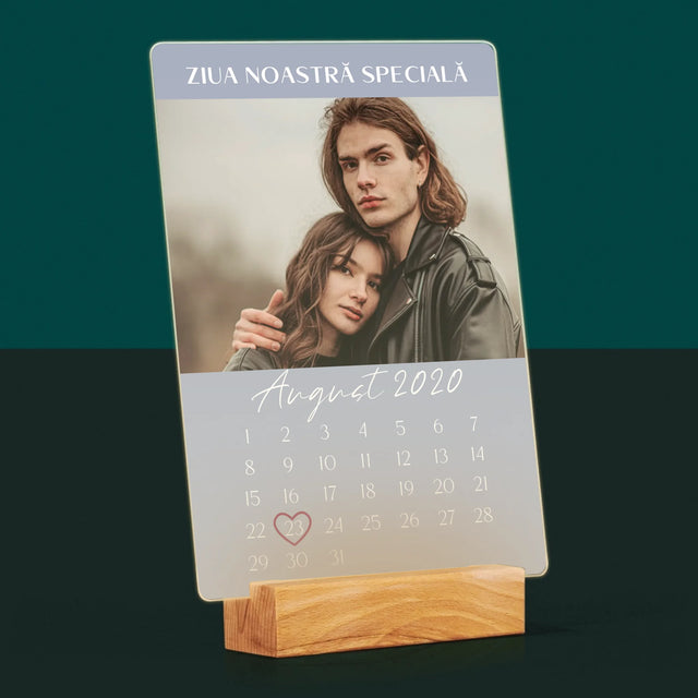 Fotografie Si Semnătură: Ziua Noastră Specială - Imprimare Pe Sticlă Acrilică (Verticală)