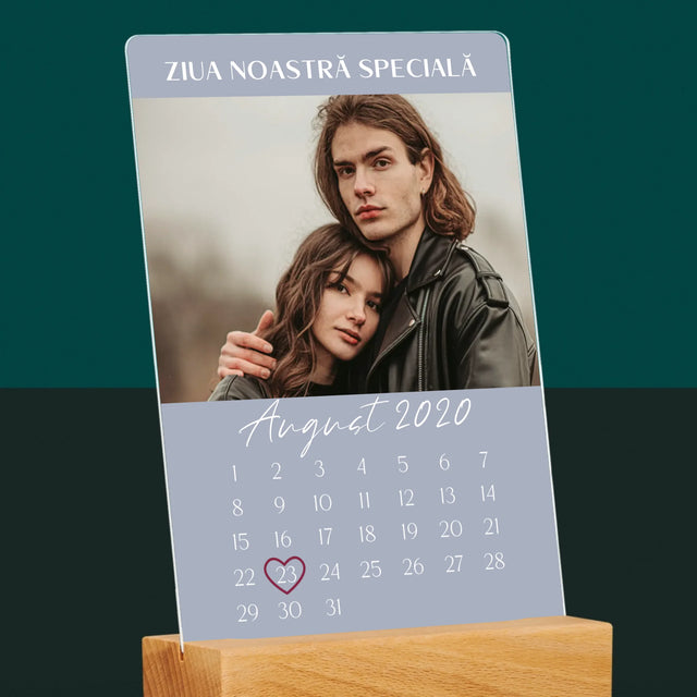 Fotografie Si Semnătură: Ziua Noastră Specială - Imprimare Pe Sticlă Acrilică (Verticală)