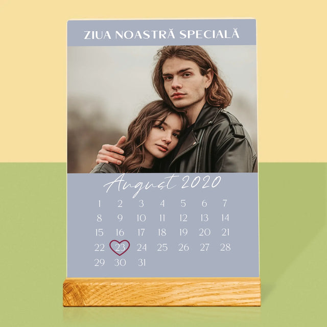 Fotografie Si Semnătură: Ziua Noastră Specială - Imprimare Pe Sticlă Acrilică (Verticală)