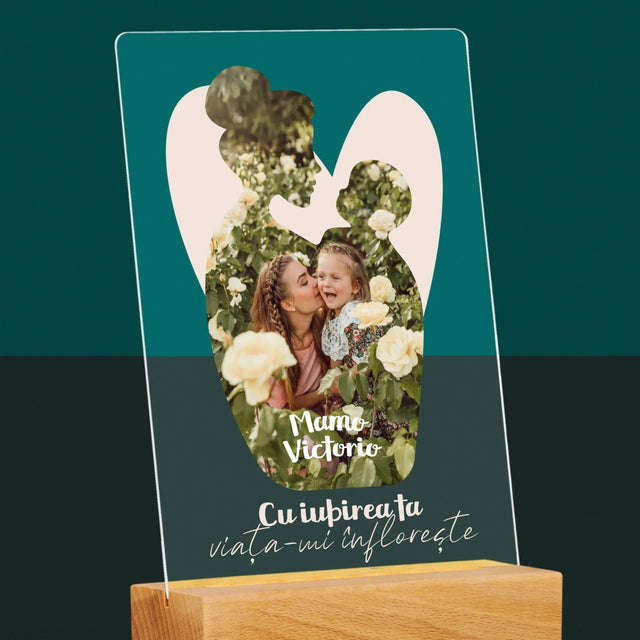 Formă Din Fotografii: Iubirea Ta - Imprimare Pe Sticlă Acrilică (Verticală)