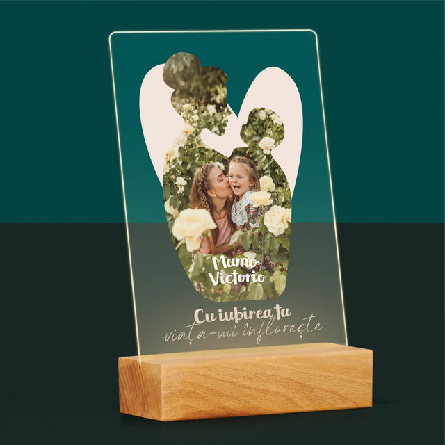 Formă Din Fotografii: Iubirea Ta - Imprimare Pe Sticlă Acrilică (Verticală)