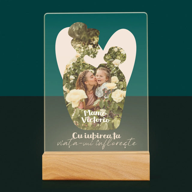 Formă Din Fotografii: Iubirea Ta - Imprimare Pe Sticlă Acrilică (Verticală)