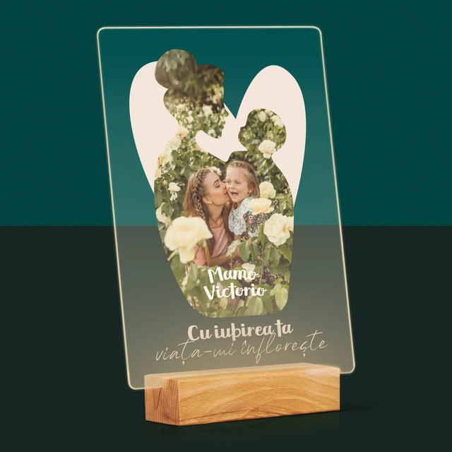 Formă Din Fotografii: Iubirea Ta - Imprimare Pe Sticlă Acrilică (Verticală)