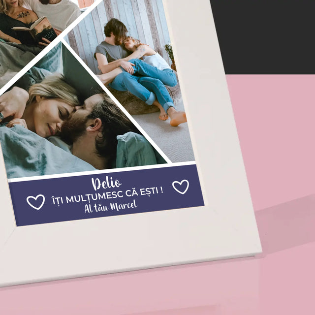 Colaj De Fotografii: Mulțumesc Că Ești - Ramă Pentru Fotografii (Horizontală)