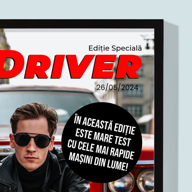 Copertă Derevistă: Topdriver: Copertă De Rewistă - Imprimare Cu Ramă 30X40 (Verticală)