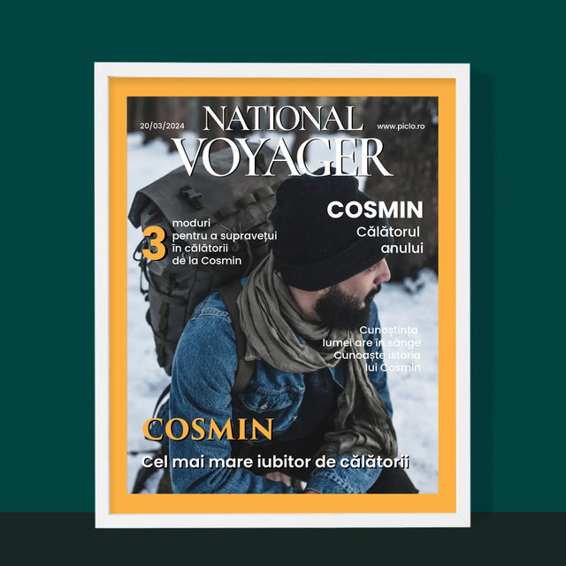 Copertă Derevistă: National Voyager: Copertă De Revistă - Imprimare Cu Ramă 30X40 (Verticală)