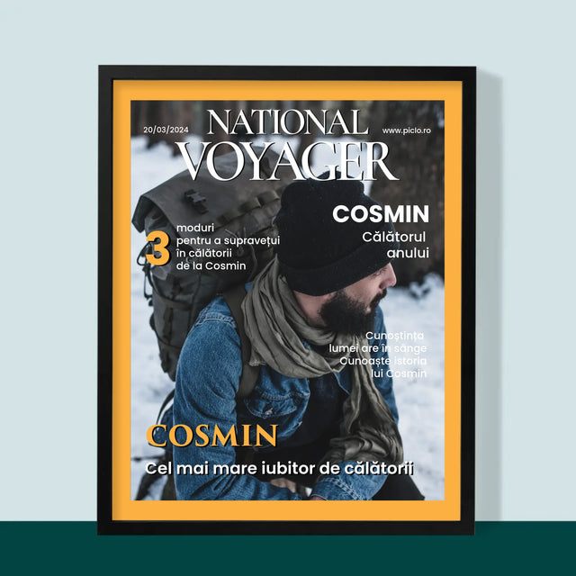 Copertă Derevistă: National Voyager: Copertă De Revistă - Imprimare Cu Ramă 30X40 (Verticală)