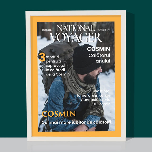 Copertă Derevistă: National Voyager: Copertă De Revistă - Imprimare Cu Ramă 30X40 (Verticală)