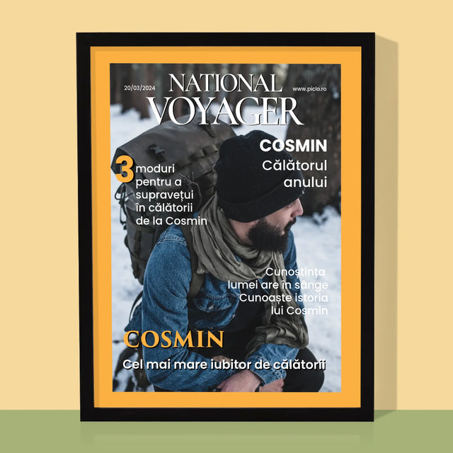 Copertă Derevistă: National Voyager: Copertă De Revistă - Imprimare Cu Ramă 30X40 (Verticală)