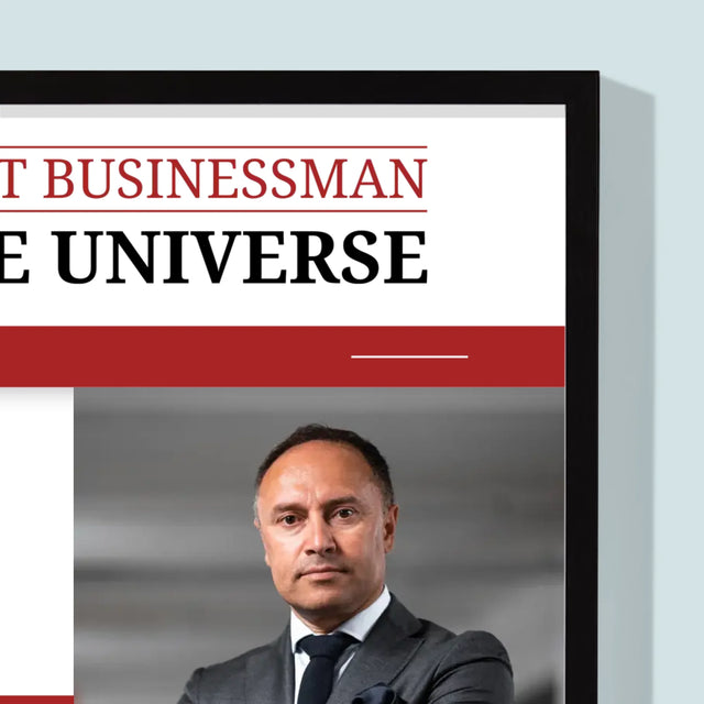 Copertă Derevistă: The Best Buisnessman In The Universe - Imprimare Cu Ramă 30X40 (Verticală)