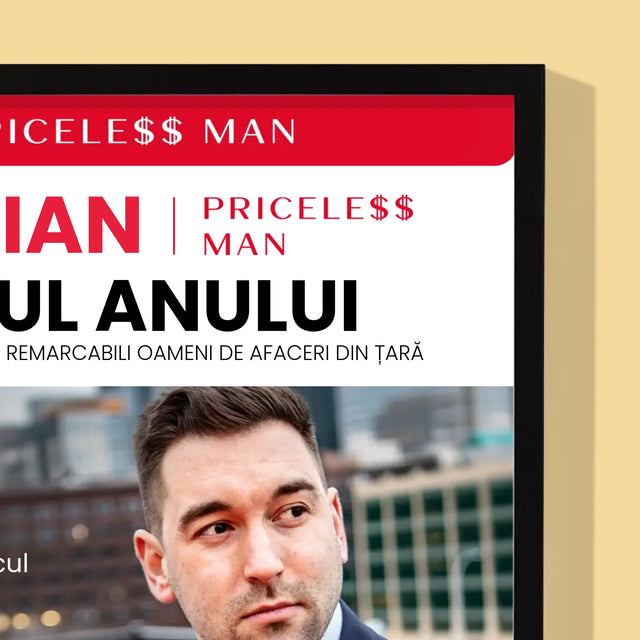 Copertă Derevistă: Priceless Man: Copertă De Revistă - Imprimare Cu Ramă 30X40 (Verticală)