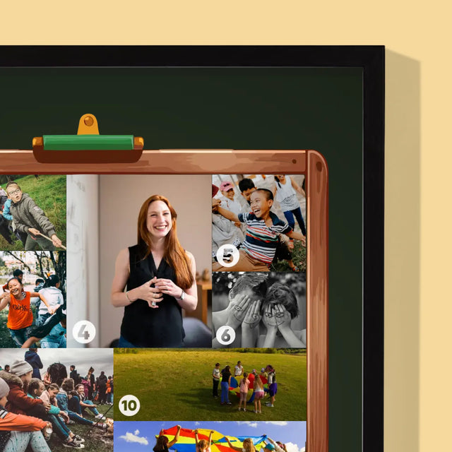 Formă Din Fotografii: Profesorul E Ceva Mai Mult - Imprimare Cu Ramă 30X40 (Verticală)