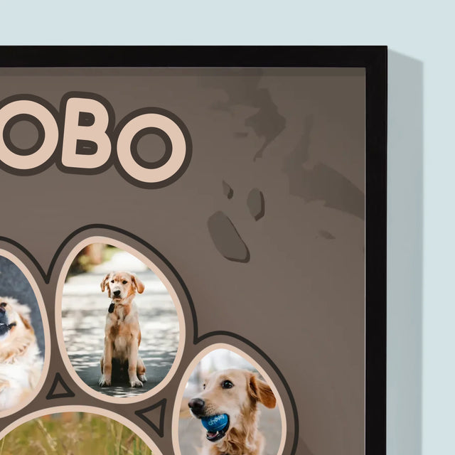 Formă Din Fotografii: Amprenta Lebei - Imprimare Cu Ramă 30X40 (Verticală)