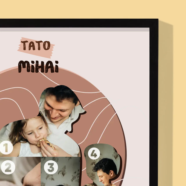 Formă Din Fotografii: Amintiri De Neuitat - Imprimare Cu Ramă 30X40 (Verticală)