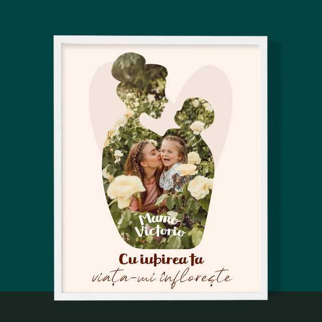 Formă Din Fotografii: Iubirea Ta - Imprimare Cu Ramă 30X40 (Verticală)