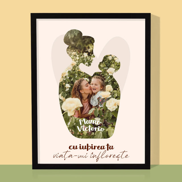 Formă Din Fotografii: Iubirea Ta - Imprimare Cu Ramă 30X40 (Verticală)